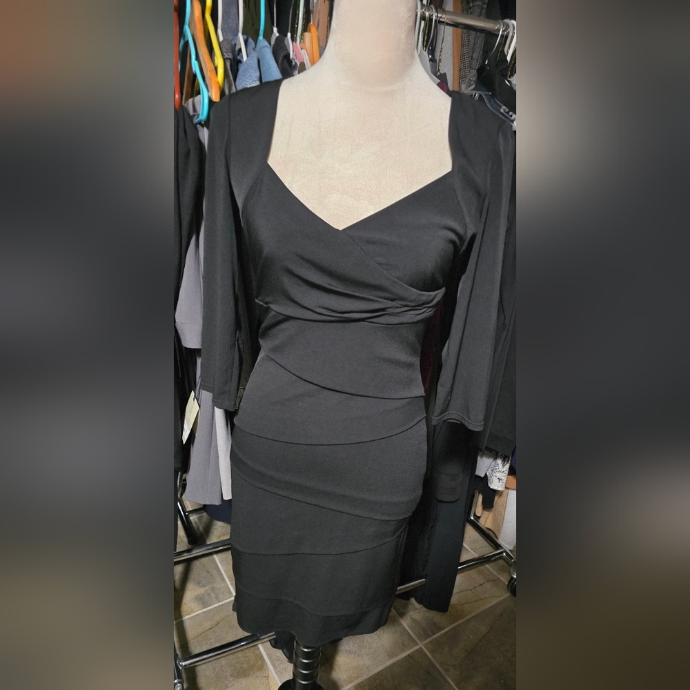 Chic Black Long Sleeve Dress